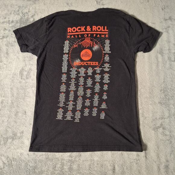 Rock & Roll Hall Of Fame T-Shirt Black Cotton Double-Sided Size Small Cotton - Picture 4 of 7